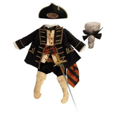 MUPPET TREASURE ISLAND (1996) - Lot #996 : Planet Hollywood Collection: Kermit the Frog‘s (Steve Whitmire) Production-Made Captain Abraham Smollett Costume and Sword