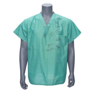 ER (T.V. SERIES, 1994-2009) - Lot #2053 : Cast-Autographed Medical Scrub Top