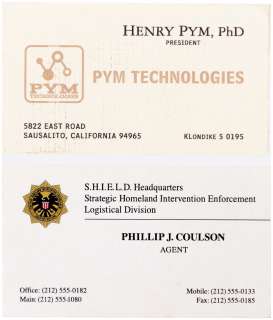 IRON MAN/ANT-MAN: (MARVEL STUDIOS, 2008/2015), MARVEL BUSINESS CARDS. | Hake’s
