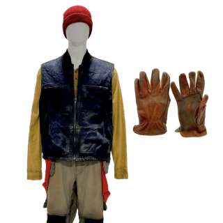 Snowpiercer Boki (Played By Aleks Paunovic) Screen Worn Long Sleeve Shirt, Vest, Zip-Front Pants, Gloves & Hat Ep 401 | VIP Fan Auctions