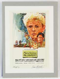 Merry Christmas Mr. Lawrence (1983) Original artwork by British designer and artist Brian Bysouth,… | Ewbank’s