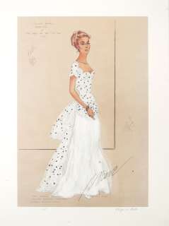 A Myrna Loy reproduction costume design sketch by Irene from "Song of the Thin Man" | Bonhams