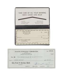 Seinfeld - Jerry Seinfeld Prop Checkbook with George Costanza (Jason Alexander) Check