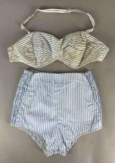Ginger Rogers 2-Piece Blue and White Sunsuit | misc / divers