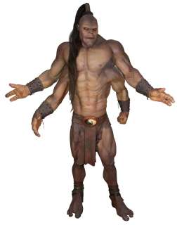 Lot 1433 - ‘Goro‘ screen used costume from Mortal Kombat on a lifesize display figure.