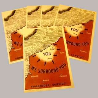 Lot 44 - Dunkirk "Surrender & Survive" Flyer Set