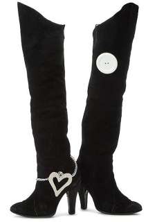Prince stage worn over-the-knee black suede boots from his international Lovesexy Tour. | Profiles in History