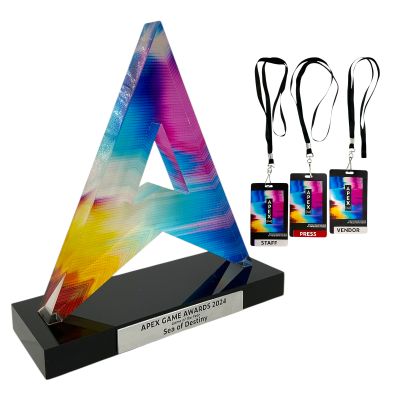 Mythic Quest Yara (Sophia Adele Saux) Screen Used Apex Game Award & (3) Apex Passes | VIP Fan Auctions