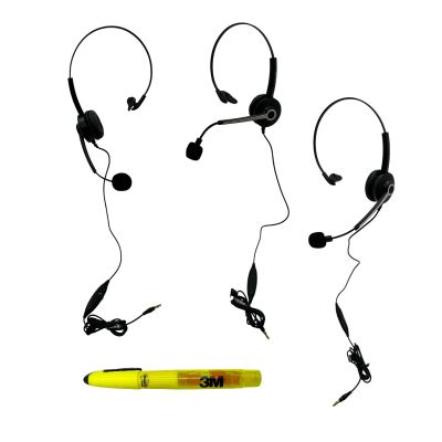 Lot 87: Relationship Goals Leah Caldwell,Jarret & Dan Screen Used Pen & (3) Headphones | VIP Fan Auctions