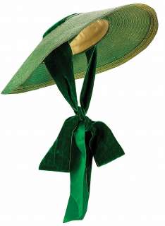 Lot 295 - Vivien Leigh "Scarlett O‘Hara" green straw hat made for Gone With the Wind.