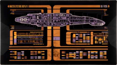 Star Trek: Deep Space Nine (Paramount TV, 1993-1999), "USS Defiant" LCARS Master Systems Display II Panel. | Heritage