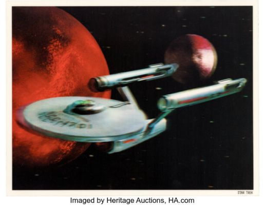 Star Trek: The Original Series (Paramount TV, 1966-1969), USS Enterprise Lenticular Art (ca. 1968). | Heritage