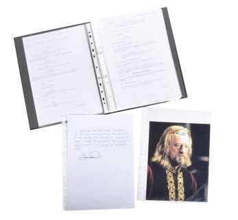 COLLECTION OF BERNARD HILL - LOTR - RETURN OF THE KING SCRIPT | Auctioneum Ltd