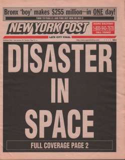Armageddon Screen Used Prop Newspaper | Piece of the Past