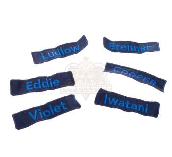 Lot 240 - Pixels - “Arcader” Jumpsuit Name Patches – A75