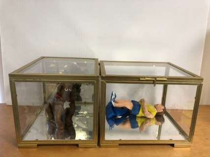Lot 271 - Plastercine Models of Turner and Hooch - one in each display Box