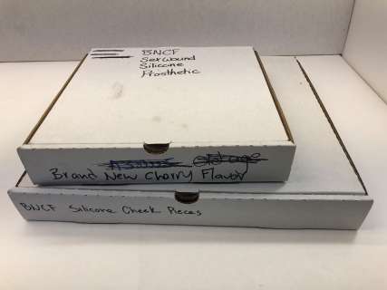 Lot 135 - BRAND NEW CHERRY FLAVOR - Vagina Torso Hip Wound Mold & Hip Wound Prosthetic - Season 1 - Episode 4