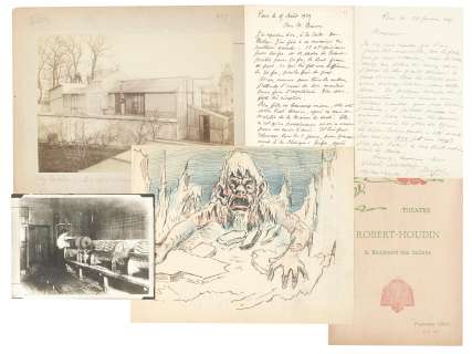 A Georges Méliès group of ephemera including an original drawing and handwritten letters | Bonhams