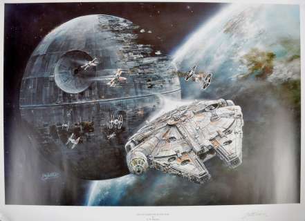 ESTATE OF DAVE PROWSE - STAR WARS - SIGNED ARTWORK PRINT | Auctioneum Ltd