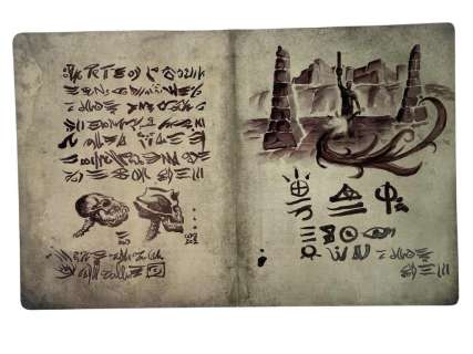 Lot 244 - Ash vs Evil Dead (2015–2018) - Hero Necronomicon 4 Page Prop From Season 3