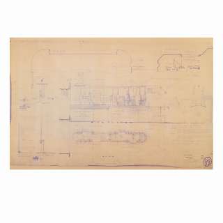 "Mos Eisley" Cantina Bar Detail Blueline from the Original ILM Vellum Blueprint for Star Wars: Episode VI – A New Hope. | Bonhams