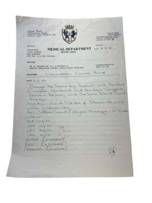 Lot 368 - The World is Not Enough (1999) - James Bond (Pierce Brosnan) Prop Medical File | Hanlin Auction Service