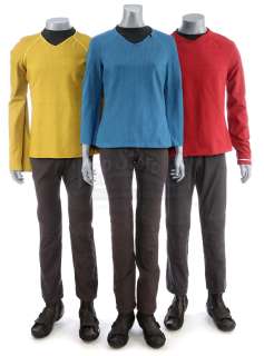 Star Trek (2009) & Star Trek Into Darkness (2013) | Three Men’s USS Enterprise Uniforms | Propstore