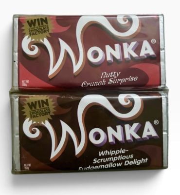 Lot 88 - Charlie and the Chocolate Factory (2005) - Set of 2 Wonka Bars | Hanlin Auction Service