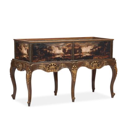 Lot 166 - A gilt carved and painted jardinière in the Louis XV style Season 2, Episode 5, ’Untimely Resurrection’, for the Paris Apartment set | Bonhams