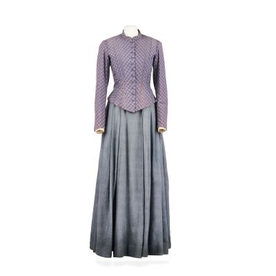 Lot 365 - Claire’s costume worn at Fraser’s Ridge Season 8, Promotional Image 3 | Bonhams