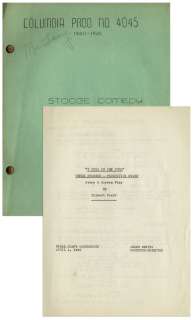 Moe Howard’s Personally Owned Script for The Three Stooges 1946 Film ’’Beer Barrel Polecats’’ | Nate Sanders