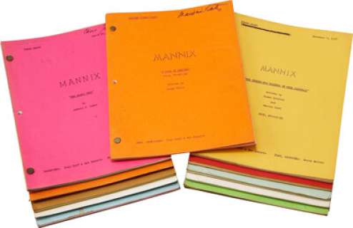 Mannix Television Script Collection....