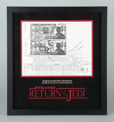 Star Wars: Return of the Jedi | Signed Production Storyboard - Rebel Briefing (RB5) | Propstore (Buy Now)