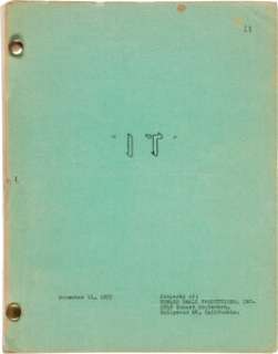 A Script from "It! The Terror Beyond Space." | Heritage