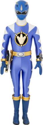 Power Rangers Dino Thunder (BVS Entertainment, 2004), Kevin Duhaney "Ethan James" Blue Ranger Hero Costume and Action Accessories.
