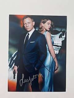 James Bond 007: Spectre | James Bond 007: Spectre - Daniel Craig as "James Bond " and Lea Seydoux as "Madeleine Swann" double signed photo with B’BC | Catawiki