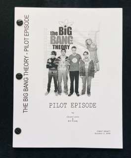 The Big Bang Theory | The Big Bang Theory - Pilot Episode - First Draft, October 2, 2006 - Copy | Catawiki