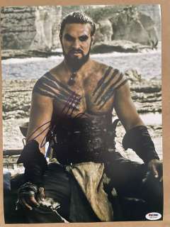 Game of Thrones | Game of Thrones - Jason Momoa - autograph, photo with PSA/DNA Certificate | Catawiki