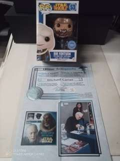 Star Wars | Star Wars - Funko Pop 53 Signed in person by Michael Carter (+) "Bib Fortuna - Star Wars " Nerd Show Bologna - Autograph , Funko Pop | Catawiki