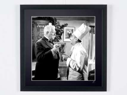 Le Gentleman d’Epsom 1962 - Louis de Funès and Jean Gabin - Fine Art Photography - Luxury Wooden Framed 50x50 cm - Limited Edition Nr 01 of 30 - Serial ID 20182 - Original Certificate (COA), Hologram Logo Editor and QR Code | Catawiki