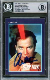Star Trek - William Shatner - Signed Trading Card - Beckett Authentic | Catawiki