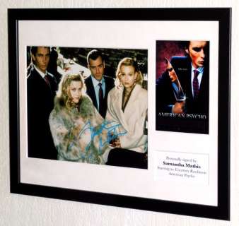 American Psycho - Samantha Mathis (Courtney Rawlinson) Framed, signed + Certificate of Authenticity