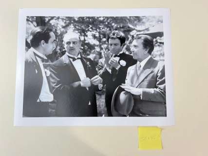 The Godfather - JOHN CAZALE, MARLON BRANDO, JAMES CAAN, RICHARD CONTE - Collector Image - Size 56x42 cm - 100% new - Gallery Stamp , sign 3/20 pcs - Never Exposed - Baryta - Flat shipped ! - No carton tube - Ready to Frame size A3 42x30 cm | Catawiki