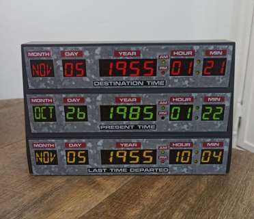 Back to the Future, Official 3D Desk Lamp / Wall Light from the 1985 classic movie (mint condition) | Catawiki