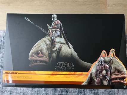 Figure - Star Wars Hot Toys 2-Pack 1/6 the Mandalorian & Blurrg 37cm - Plastic | Catawiki