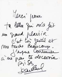 Designer Jean Paul Gaultier - Hand signed card, in a 24x32 cm Madonna Folder | Catawiki