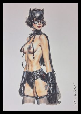 Batgirl - Vintage Pin Up edition by Emma Wildfang - Large size | Catawiki