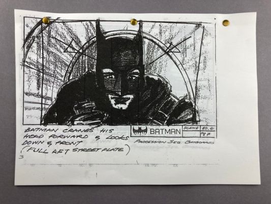Batman (1989) Storyboards - Jack Nicholson, Michael Keaton and Kim Basinger - Warner Bros. | Catawiki