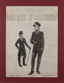 Lot 393 - John Truscott costume sketch of Harve Presnell for Paint Your Wagon