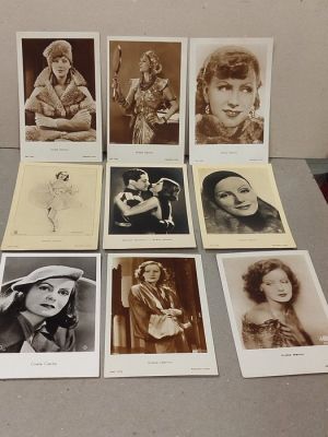 Studio Portrait Postcards – 1930s–1940s, Set - 9 Mixed collection | Catawiki